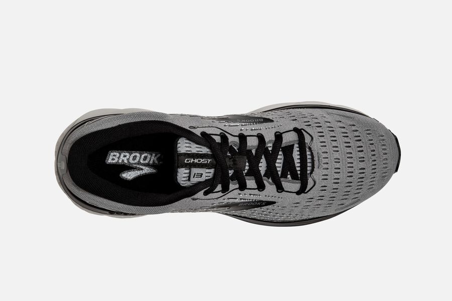 Brooks Israel Ghost 13 Road Running Shoes Mens - Grey/Black - PWZ-894725